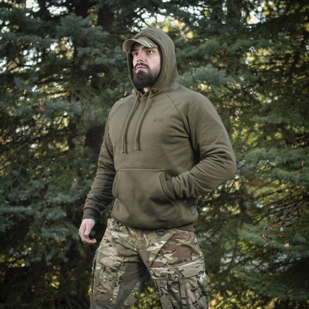 Bluza Hoodie Cotton Raglan Hard  - Dark Olive