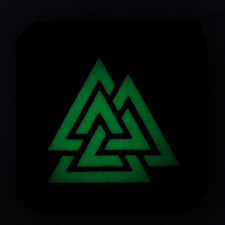 Naszywka Valknut Laser Cut  - Black/GID