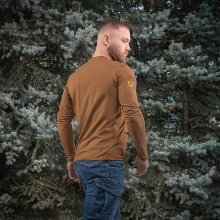 Bluza UA Side z Dlugim Rekawem  - Coyote Brown