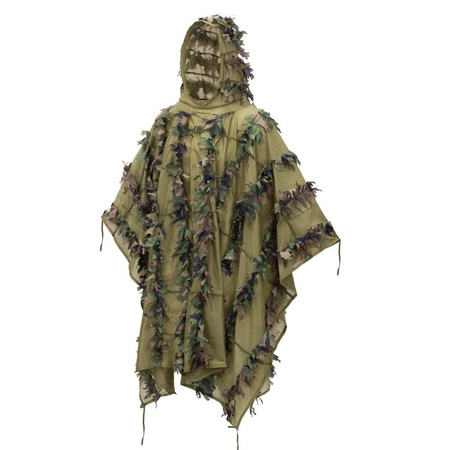 Helikon - Strój maskujący Leaf Ghillie Poncho® - US Woodland - PO-LFG-PO-03