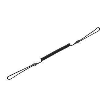 Smycz-Retraktor Medium kombinowana z D-ringiem - Black