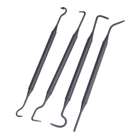 GunPany - Zestaw skrobaków do czyszczenia broni - Czarny - GPCK-4P