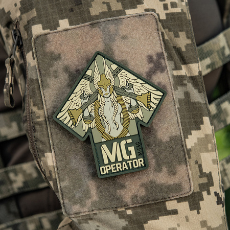 Naszywka MG Operator PVC  - Olive