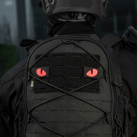 Naszywka Tiger Eyes Laser Cut (para)  - Black/Red