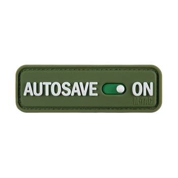 Naszywka Autosave PVC - Olive