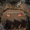 Naszywka Tiger Eyes Laser Cut (para)  - Coyote/Red