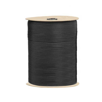 EDCX - Paracord Type III 550 - 4 mm - Czarny - Szpula 300 m