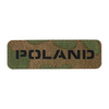 Naszywka Poland 25x80 Laser Cut  - Multicam/Black