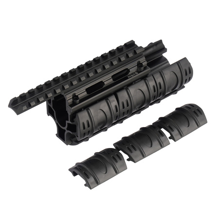 SVRN - Łoże AK z szynami RIS / Picatinny - Czarne - SVRN-AK-HGR-01