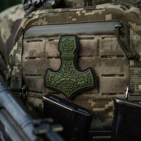 Naszywka Mjölnir Large PVC  - Olive