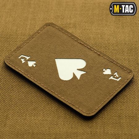 Naszywka Ace of Spades Laser Cut  - Coyote/GID