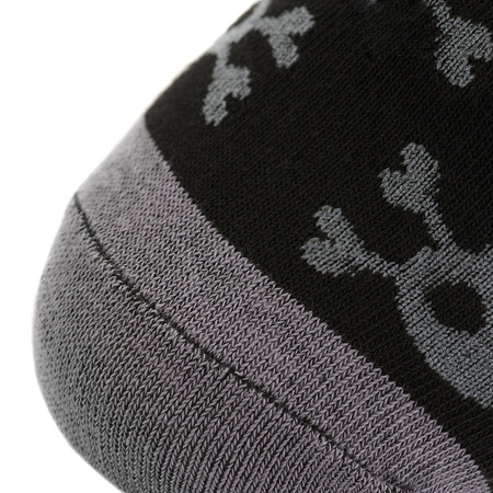 Lekkie Skarpetki mk.3 Pirate Skull  - Black