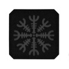 Naszywka Helm Grozy cieta Laser Cut  - Black/Grey
