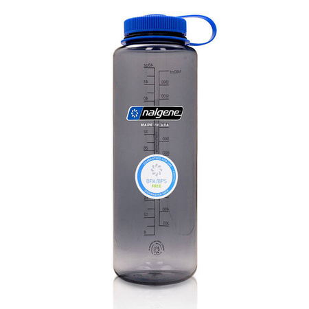 Nalgene - Butelka 48oz Silo Sustain Wide Mouth - Otwór 63 mm - 1,5L - Szary - 2020-0148