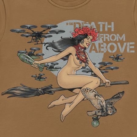 M-Tac Koszulka Death From Above Coyote Brown 2XL  - Coyote Brown