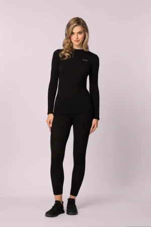 Legginsy termoaktywne MERINO,  damskie - Black