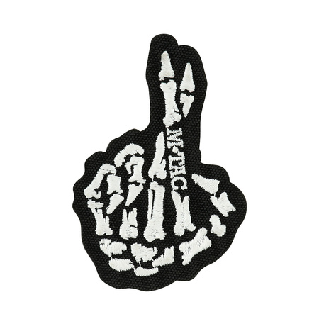 Naszywka Crossed Fingers (Haft)  - Black