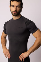 Koszulka termoaktywna TACTICAL, rękaw krótki, męska - Shadow Grey