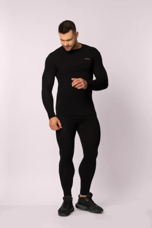 Legginsy termoaktywne MERINO, męskie - Black