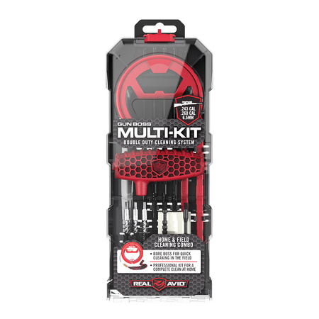 Real Avid - Zestaw narzędzi do czyszczenia broni Gun Boss Multi-Kit - .243/.260/6,5 mm - AVGBMK243