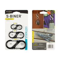 Nite Ize - S-Biner SlideLock Set #2, #3, #4 - Czarny - LSBC-01-R6