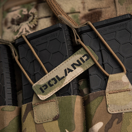 Naszywka Poland 25x80 Laser Cut  - Multicam/Black