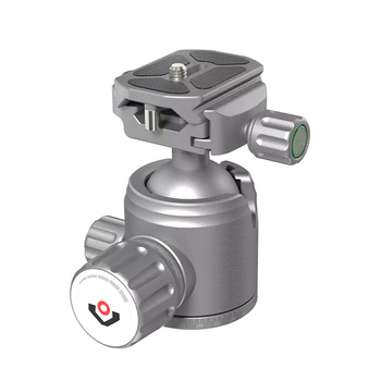 Rokstad - Głowica kulowa 38 mm na gwint 3/8"-16 - Picatinny/ARCA - Szary - RSRH-01