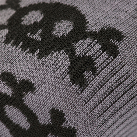 Lekkie letnie Skarpetki Pirate Skull  - Dark Grey