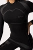Koszulka termoaktywna THERMO-EVO, rękaw długi, damska - Black / Grey