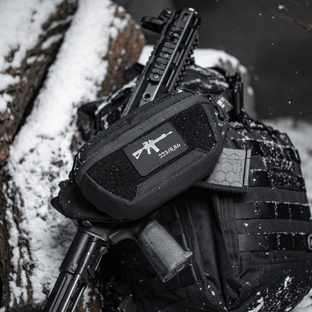 Naszywka AR-15 223/5,56  - Black/Grey