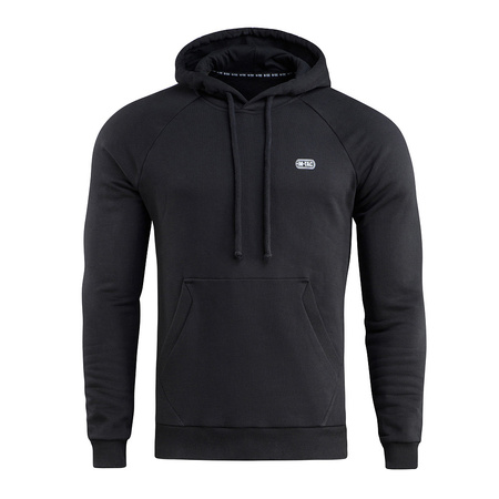 Bluza Hoodie Cotton Raglan Hard  - Black