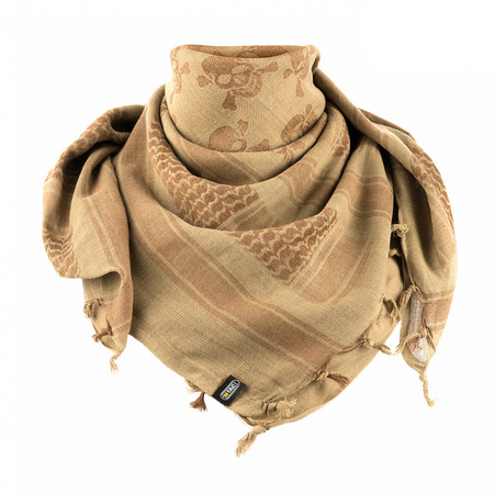Chusta Męska Ochronna Shemagh Pirate Skull Coyote Brown  - Coyote Brown