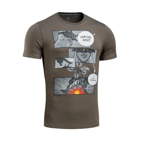 M-Tac Koszulka Comics Drone Girl  - Dark Olive