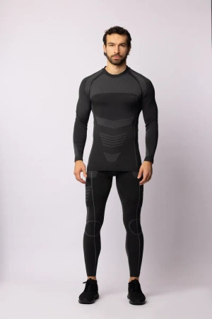 Legginsy termoaktywne THERMO-EVO, męskie - Grey / Light Grey