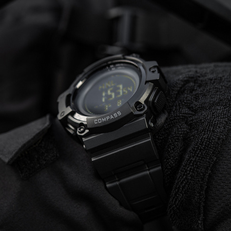Zegarek Taktyczny Z Kompasem 2233  - Black