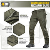 M-Tac Spodnie taktyczne Aggressor Gen.II Flex  - Army Olive
