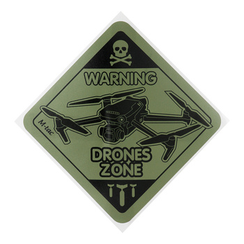Naklejka Drones Zone Large - Ranger Green