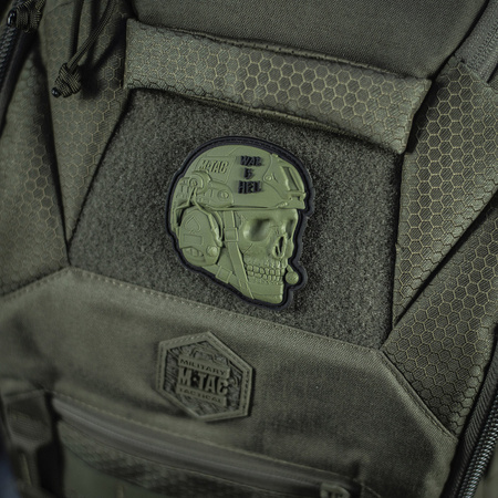 Naszywka War is Hell 3D PVC  - Olive