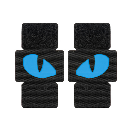 Naszywka Tiger Eyes Laser Cut (para)  - Black/Blue