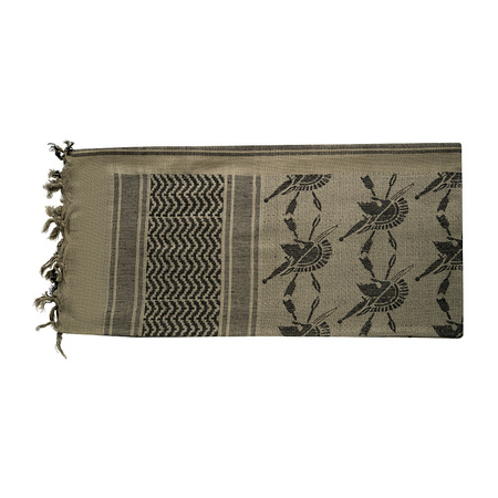 Chusta Shemagh Spartan  - Foliage Green/Black