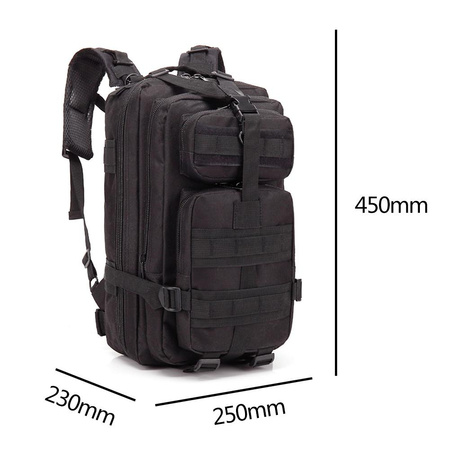 Plecak Wojskowy BSH ADVENTURE PL-003A Black