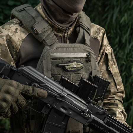 M-Tac Naszywka Czołg Czaszka  - Olive