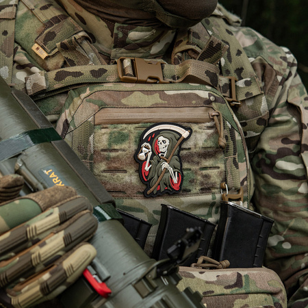 Naszywka Time PCV  - Black/Olive