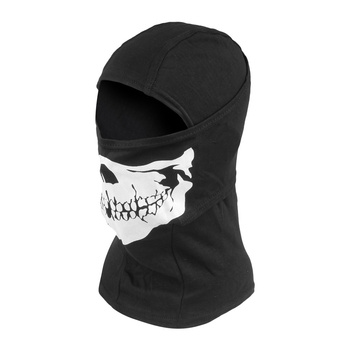 101 Inc. - Kominiarka jednootworowa Balaclava Skull - Bawełna - Czarna - 214278 BLK
