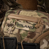 Naszywka Poland 25x80 Laser Cut  - Multicam/Black