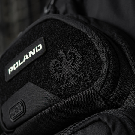 Naszywka Polski orzeł (przechodzi na wylot) Laser Cut  - Black