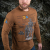 Bluza UA Side z Dlugim Rekawem  - Coyote Brown