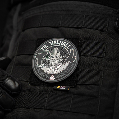 Naszywka Til Valhall PVC  - Grey/Black