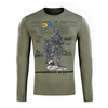 Bluza UA Side z Dlugim Rekawem  - Light Olive