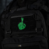 Naszywka Crossed Fingers (Haft)  - Black
